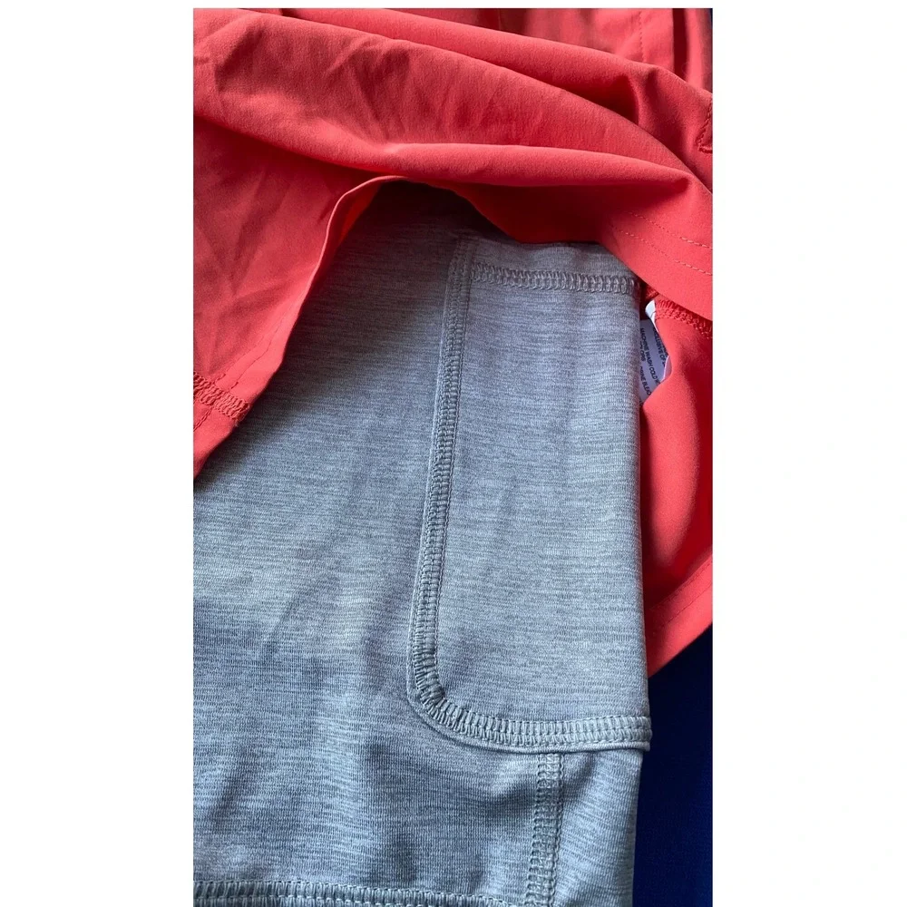DSG Mens Agility 2-in-1 Shorts Red Sun Size Medium NWT DAM13107HL UPF 50+